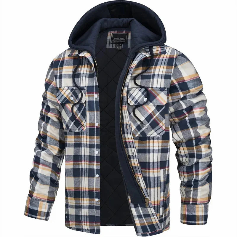 Castell | Chaqueta de Cuadros Abrigada