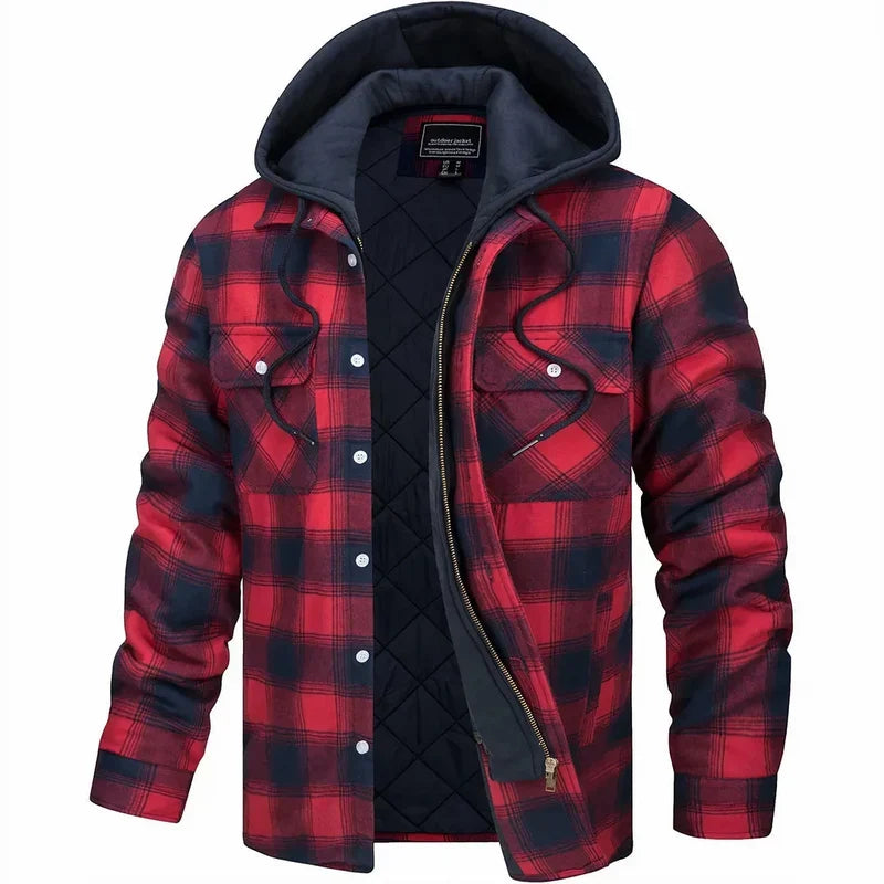 Castell | Chaqueta de Cuadros Abrigada
